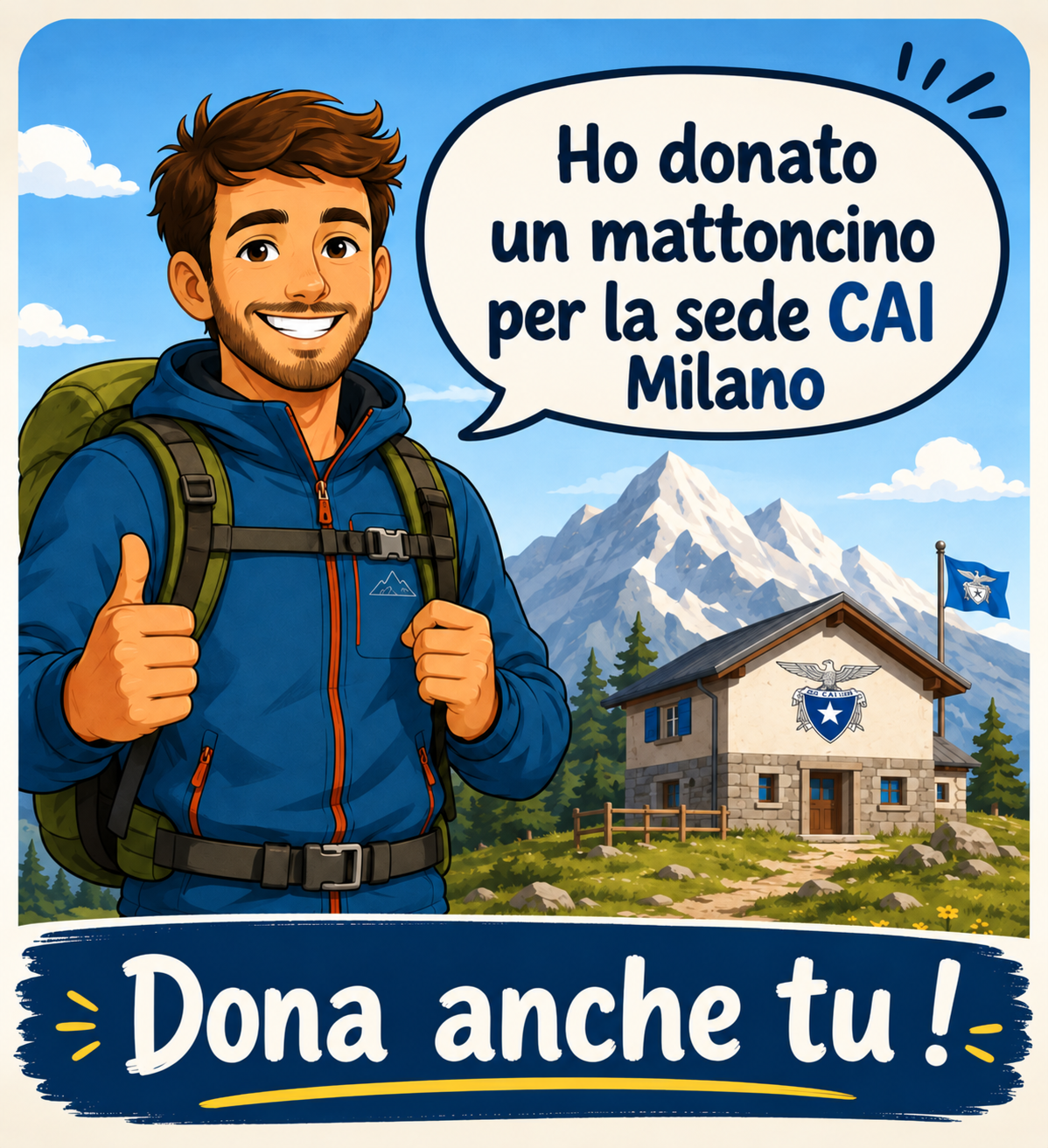 Dona il tuo mattoncino per la nuova sede CAI MILANO